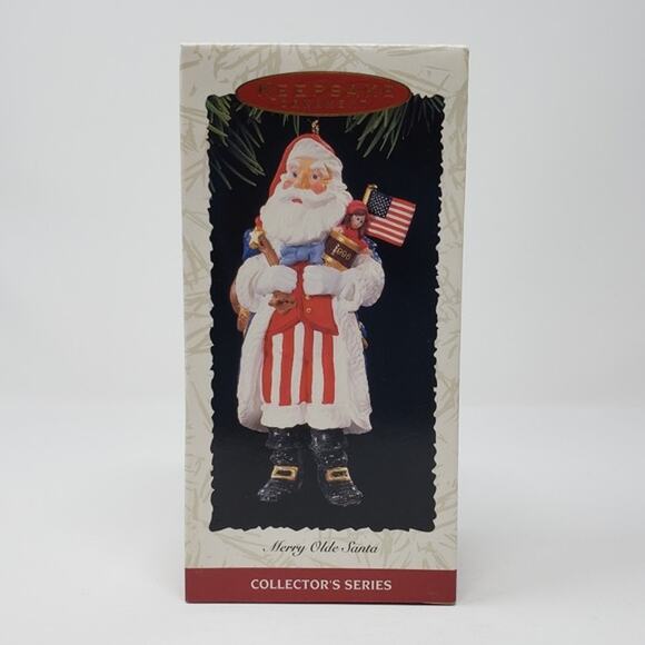 1996 Hallmark Merry Olde Santa #7 Handcrafted Keepsake Christmas Ornament - Picture 1 of 6